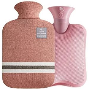DieffematicRSD Warmwaterkruik Watervullende Warmwaterzak voor Vrouwelijke Warme Buik Handen en Voeten Warmwaterzak Houden op Handwarmer Warmwaterkruik Zak (Color : Pink)