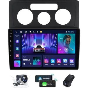 Android 14 Carplay Autoradio Geldt voor Volkswagen Caddy 2K 3 2004-2010 10 inch Scherm Radio Android Auto Bluetooth Handsfree 4G WiFi FM/RDS/DAB+ Radio Achteruitkijkcamera + DVR(M160CP)