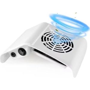 Nagelstofzuiger Stofzuiger Manicuremachine Gereedschappen Sterke kracht Laag geluidsniveau Nagelkunstgereedschap(WHITE)