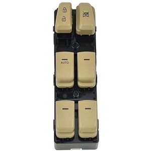 Raambedieningsschakelaar Voor Hyundai Voor Sonata 2011-2015 Power Master Raamschakelaar Knop 93570-3S000 Schakelaar Ruitbediening(Beige)