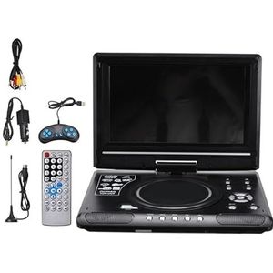 Reis-dvd-speler, 9,8 inch draagbare home auto dvd-speler vcd cd game tv-speler usb-radio-adapter ondersteuning fm-radio