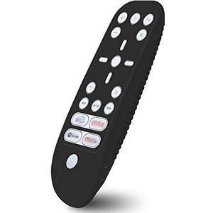 Geekria PS5 Remote Cover Skin Siliconen Hoesje, Schokabsorptie Wasbaar, Full Body Siliconen Beschermhoes voor PS5 Afstandsbediening (zwart)