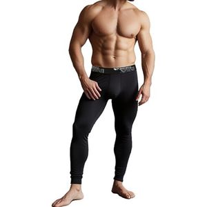 Sesto Senso Heren Lang Onderbroek Katoenen Ondergoed S Zwart