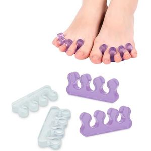 SUNFATT Teen separators voor pedicure, teen spacer, teen separators gebruiken voor het scheiden van teennagels of nagels, wasbare en herbruikbare pedicure benodigdheden.