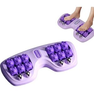 HMTRADE Voetmassageroller voor het verlichten van plantaire fasciitis, neuropathie en diepteweefselmassage, acupressuurtherapie met dubbele voetpijnverlichting, verbeterde doorbloeding