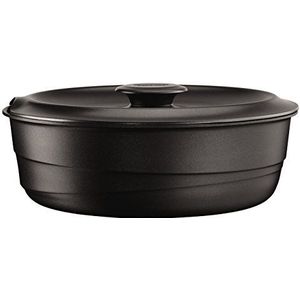 Tefal Ingenio Flavour L8563204 stoofpan met deksel, gegoten aluminium, zwart, 24 cm, geschikt voor alle warmtebronnen, ook inductie