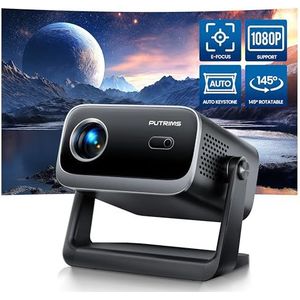 PUTRIMS S28 - Mini-beamer - 25.000 Lumen - 1080p - Draagbare Projector - Wifi - Bluetooth