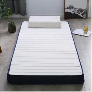 Matras Van Volledige Grootte, Latexmatras, Traagschuimmatras Met Hoge Dichtheid, Opvouwbare Wasbare Vloerslaapmat Eenpersoons-tweepersoonsbank Tatami-matras (Color : White, Size : 120 * 190CM*10CM)