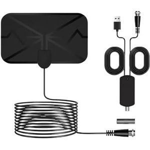 HDTV Digitale Antenne, 4K-tv, ATSC Binnen-/buitenantenne, Groot Bereik, Gratis Lokale Zenders, Eenvoudige Installatie, Versterkte HDTV-antenne Bredere dekking