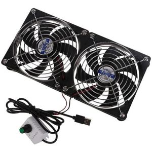 Chassis koelventilator, 5 V, USB-router, high-speed decoder, externe mute (24 cm)