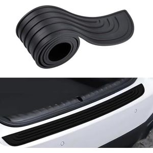 Auto Achterbumperstripbeschermer voor Volkswagen Up! 2016-2024,Auto Bumperbescherming van rubbe Auto Achterklep Trim Strip Krasbestendig Protector Auto Interaccessoire,Black