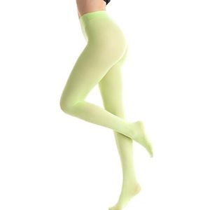 Gi&Gi Panty voor dames, 80 den, ondoorzichtig, comfort, totaal 80 denier, Soft Touch N1293, Lime Groen, L-XL
