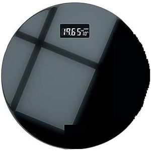 Creatieve Intelligente Weegschaal Lichaamsgewicht Schaal Huishoudelijke Precieze Batterij Elektronische Weegschaal Gemakkelijk Te Gebruiken(Piano Black)
