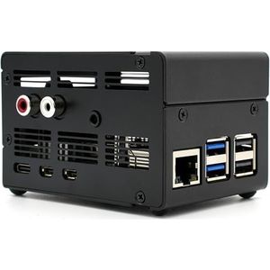 KKSB Hoes voor Raspberry Pi 5, compatibel met IQaudio DAC+ en IQaudio DAC Pro Sound Cards voor Raspberry Pi