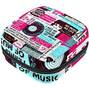 Maandverband Opbergtas, Vrouwelijke Product Pouches Draagbare Periode Kit Tas voor Meisjes Vrouwen Dames Brief, Meerkleurig, 4.7x6.6x6.6 in/12x17x17 cm