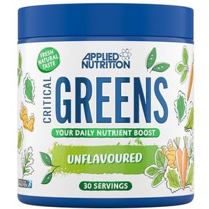Applied Nutrition Critical Greens - Super Greens Poeder, Versterk Je Immuunsysteem met Superfood Voedingsstoffen, Vegan (150g, Unflavoured)