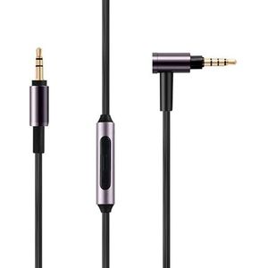 Audio Aux-kabel met microfoon voor Sony WH-1000XM3 WH-1000XM2 WH-1000XM4/H900N H800, MDR-1A MDR-100ABN MDR-1000X hoofdtelefoon 3,5 mm Aux-kabel snoer vervangingsdraad - 59in/1,5 m