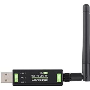 USB to LoRa Wireless Data Transfer Module Based On SX1262, Supports Point-to-point, Point-to-multipoint, Relay Network, AES, etc. 850~930MHz Frequency, Driver-free, Portable and Easy to Use
