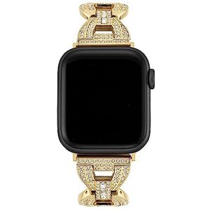 Anne Klein Premium Crystal Accented Fashion Armband voor Apple Watch, veilig, verstelbaar, Apple Watch Band vervanging, past op de meeste polsen, goud, 38/40/41 mm, Goud, 38/40/41mm