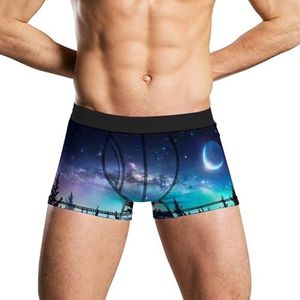 Milky Way And Moon herenondergoed, ademende boxershort, zachte onderbroek, XL