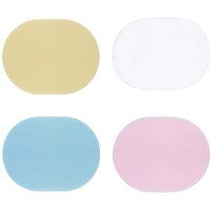 4 stuks spons, reinigingsspons, peelingspons, zachte spons, gezichtswasspons, gezichtsreinigingswatten voor gezichtsreiniging (roze, blauw, geel, wit)