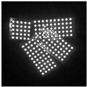 Scannen met hoge precisie, positionering, reflecterend punt, doelpuntmarkering for 3D-scanner, bewegingsregistratie, automatische modellering voor ondersteunde positionering, kalibratie(Inner 3mm oute