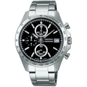 SEIKO SBTR005 Spirit Quartz chronograaf horloge verzonden uit Japan, zwart, modern, Zwart, Modern