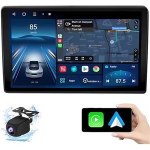 Android 14.0 2 Din Autoradio 9"" Touchscreen Auto Stereo voor Hyundai i40 2011-2016 met Draadloze Carplay Android Auto GPS navigatie AHD Omgekeerd beeld Stuurwielbediening(P1(1G+32G))