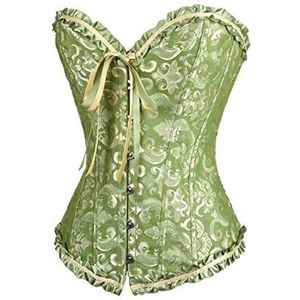 Sxybox Dameskorset, buikweg, volledige borst, corsage, lingerie, rijdt bovenaan, satijn, zonder botten, met G-string