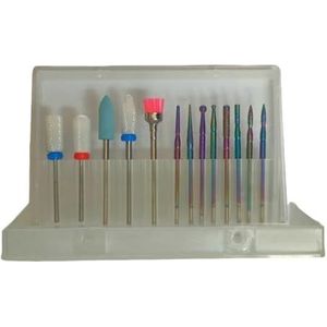 Mozulon Set freeskoppen for nagellak, gebruikt for het ontbramen van dode huidcellen van nagels, accessoires for automatische polijstmachines(11)