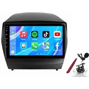 Android 14 Autoradio Sat Navi voor H-yundai IX35 (2009-2015) 9 Inch Touchscreen Multimedia Speler met Draadloze Carplay GPS Navigatie FM RDS Bluetooth 5G-WiFi SWC DSP,M100s