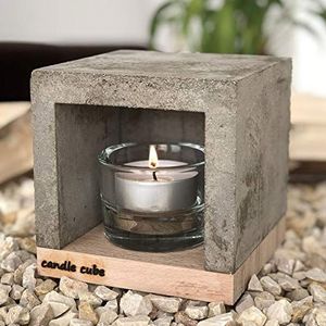 ECI Candle Cube© kleine theelicht tafel-open haard, stoofje, kaarsenverwarming, theelichtoven, verwarmingskubus