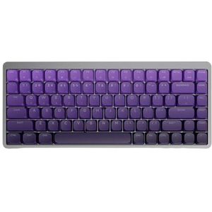 QPSJXN Basic Mode draadloos mechanisch gamingtoetsenbord low-profile design met lage latentie compatibiliteit (paars)