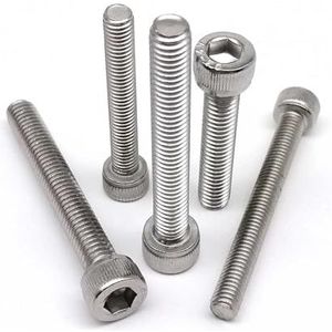 Metalen schroeven 5/10pcs M3 M4 M5 M6 M8 304 Stainless Steel Hex Hex Socket Cap Allen Head Bolt Screw Lengthened Long 10-100mm (Size : 35mm, Color : 10pcs M5)