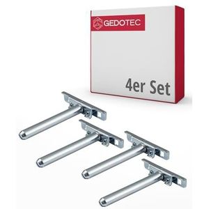 Gedotec - Plankdrager - Verstelbaar - 4 Stuks - Onzichtbaar - Verzinkt Ijzer