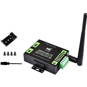 RS232/485 to WiFi POE Ethernet Serial Server Converter, Modbus/MQTT Gateway, Support Serial to WIFI, Serial to Ethernet, Ethernet to WIFI, Serial to HTTPD Client etc. DC 6~36V/PoE Power Supply