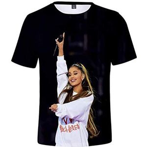 JFLY Ariana Grande T-shirt voor meisjes en jongens, schattig hemd, casual, losse zanger, korte mouwen, paar kleding, XXS-4XL, Style7, M