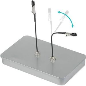 1 x modelleergereedschapsset, pincet, flexibele magnetische houder (zilver)