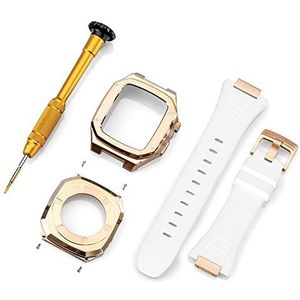 OFWAX Roestvrij stalen horlogebandje, voor Apple Watch 45mm 44mm 41mm 9 8 7 6 SE 5 4 3 2 1 serie horloge upgrade vervangen riem modificatie kit, For 40mm, agaat