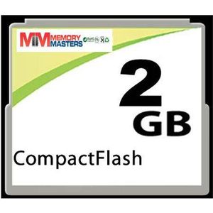 MemoryMasters CompactFlash-kaart van 2 GB - standaardsnelheid (p/n CF-2GB)