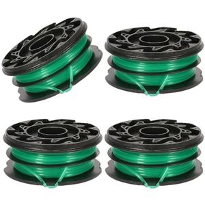 Odashen 4-pack DF-080 & DF-080-BKP vervangende spoel lijn voor Black Decker GH1100, GH1000, GH2000 elektrische trimmer, 30ft 0.075 ""String Trimmer Dual Line Spoel