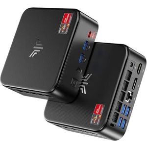 NiPoGi E3B Mini PC van ΑΜD Ryzen 5 7430U (Max. 4,3 GHz, 6C/12T, Beter Dan 5500U/5650U/5675U), 16GB RAM/512GB SSD, Mini Desktop PC WiFi 6/BT 5.2/4K Triple Display/VESA-Ondersteund