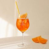 Aperol Spritz glas met naam of boodschap - Gepersonaliseerd Aperol Spritz glas voor een heerlijke cocktail met een mooie glasgravure 570 ML