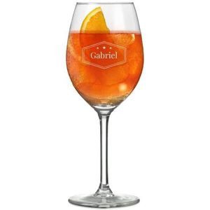 Aperol Spritz glas met naam of boodschap - Gepersonaliseerd Aperol Spritz glas voor een heerlijke cocktail met een mooie glasgravure 570 ML