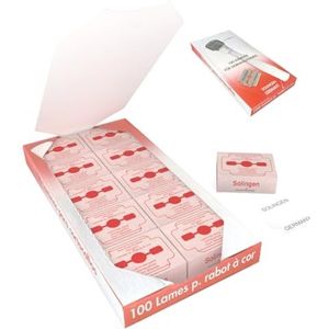 Solingen eeltschaaf voor eeltschaaf, 100 stuks, afzonderlijk verpakt, additief