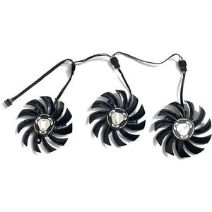 Computerkoelingsonderdeel ventilator 3FAN 4PIN 75mm RX 590 GPU compatibel met RX590 GME 8G Outre Graphics ventilator T128010SU PLD10010S12HH(3 FAN)