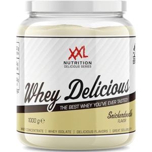 XXL Nutrition - Whey Delicious - Snicker Doodle - Wei Eiwitpoeder met BCAA & Glutamine, Proteïne poeder, Eiwit shake, Whey Protein - 1000 gram