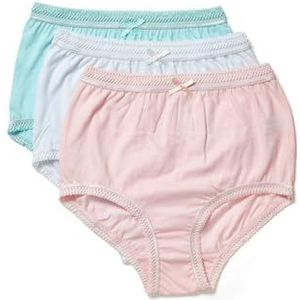 Marlon Victoria Full Brief voor dames (pak van 3), Veelkleurig (Asstd (wit, roze, blauw) Asstd (wit, roze, blauw)), 24-26