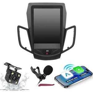 Android 14 Autoradio Navi voor F-ord Fiesta (2009-2011) 9.7 ""Screen multimediaspeler met draadloze carplay-gps-navigatie 2 Din-radio Bluetooth 5.0 HIFI FM 5G-WiFi SWC RDS MIC,M400s