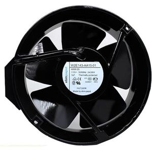 High-Performance 115V Fan W2E143-AA15-01 - 24/26W, 172×51mm, Ideal for HVAC and Electronics